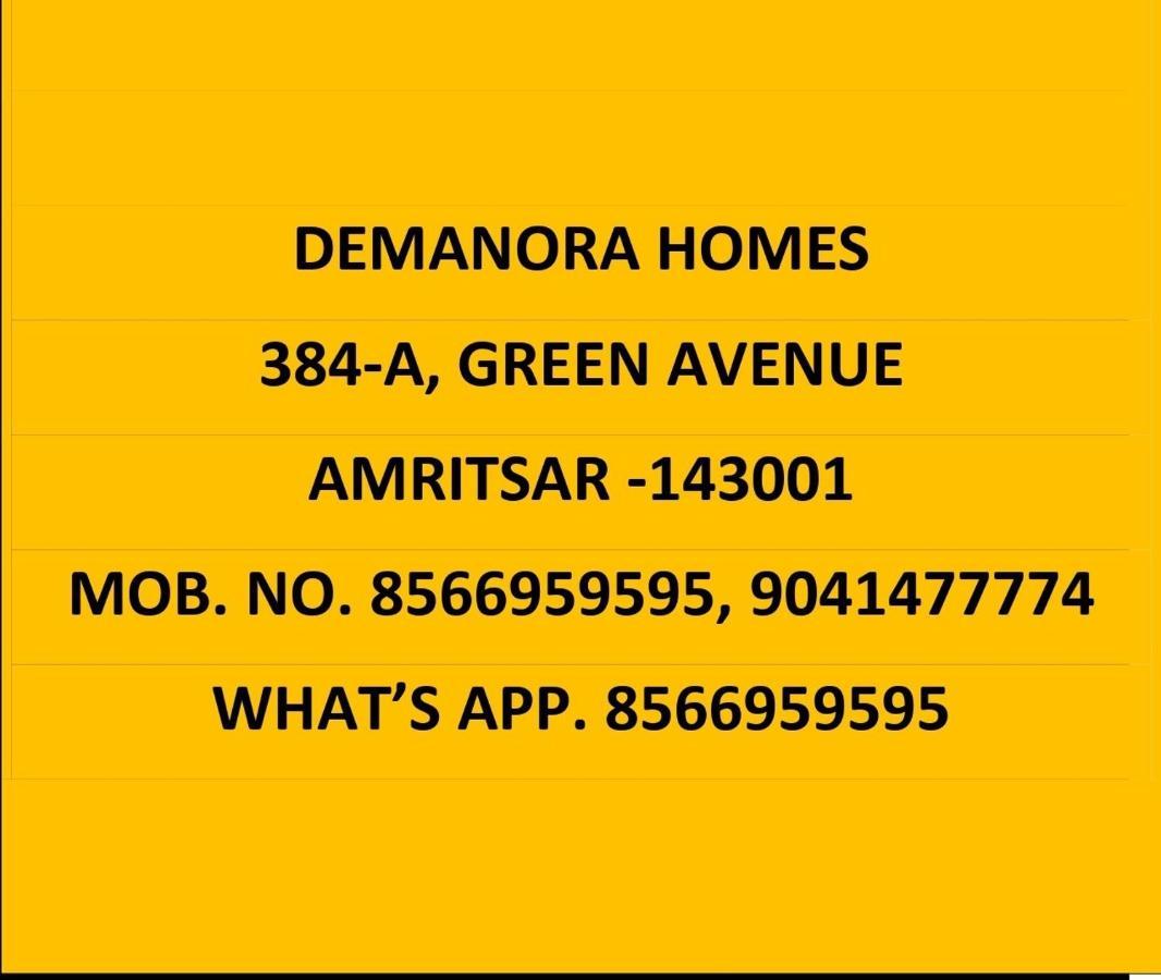 De Manora Homes - Unpretentious Hotel With A Garden , Posh Area Ranjit Avenue Amritsar Dış mekan fotoğraf